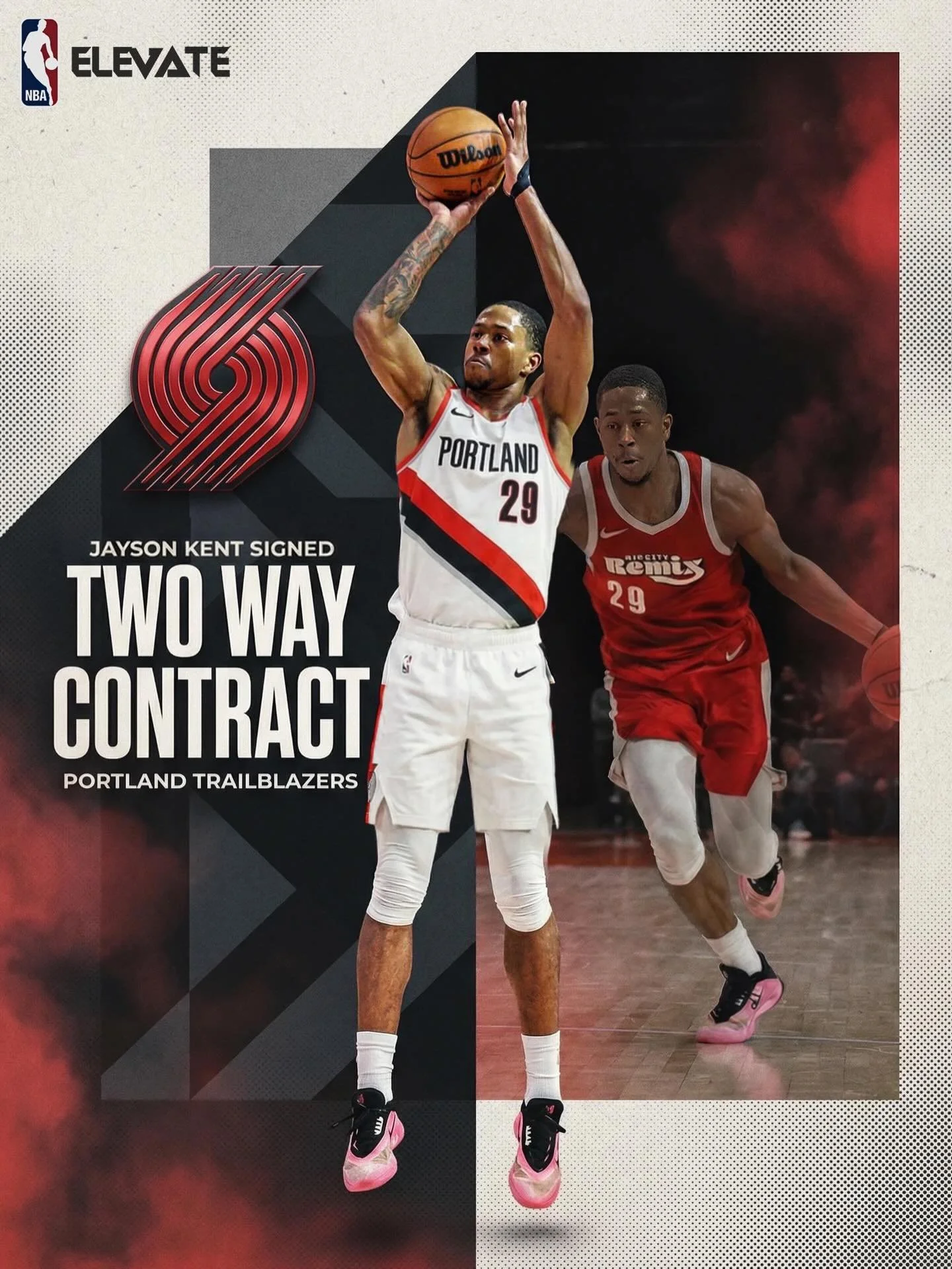 Jayson Kent has earned an NBA Two-Way contract with the Portland Trail Blazers after a breakout season with the Rip City Remix in the NBA G League.
The 6&rsquo;8 forward out of Texas Longhorns turned a Standard G League contract into an NBA opportuni