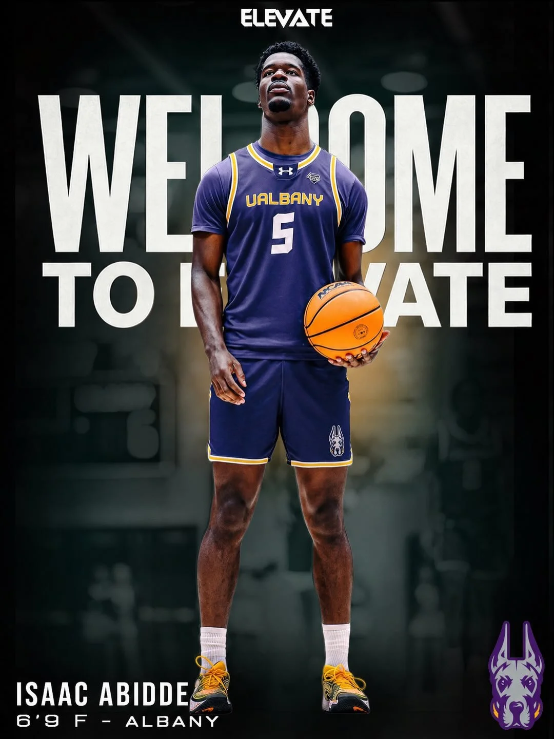 Elevate Alliance is proud to welcome Isaac Abidde, 6&rsquo;8 forward out of University at Albany 🚀

@isaacabidde is an elite 3&amp;D threat defined by explosive athleticism and a soft shooting touch. With the lateral quickness to lock down guards an