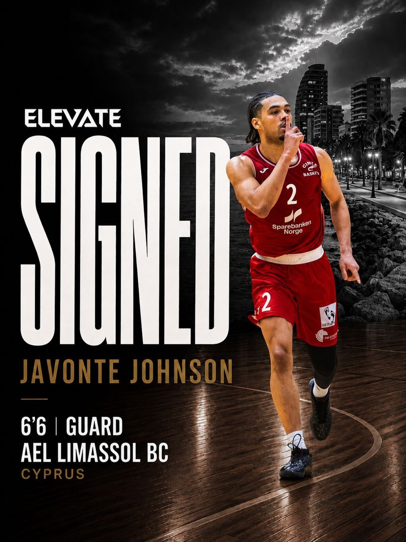 JAVONTE JOHNSON | AEL LIMASSOL @aelbc_cy 

It&rsquo;s official. Javonte Johnson is heading to Cyprus. Last season in ENBL cross border play with Gimle this past season, Javonte averaged 18 points, 8.1 rebounds, 3.9 assists, and 1.5 steals per game. I