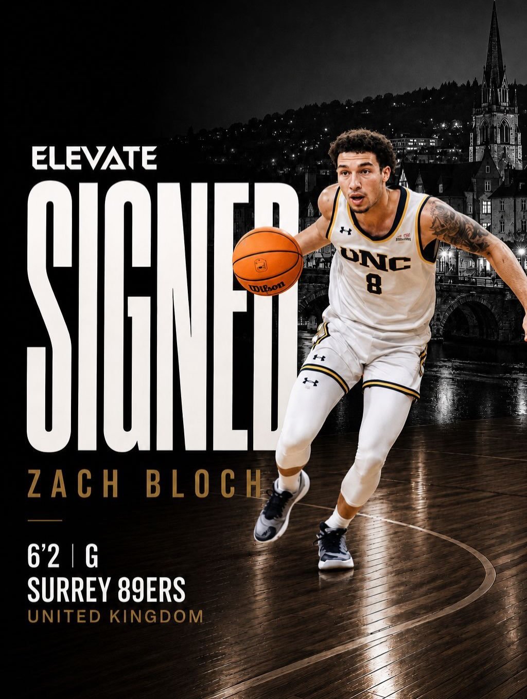 ZACH BLOCH | SURREY 89ERS

Zach Bloch is starting his pro career in England. He&rsquo;s signed his rookie contract with the Surrey 89ers. In his senior season, Zach started all 32 games, averaging 11.5 points, 2.5 rebounds, and 2.3 assists while shoo