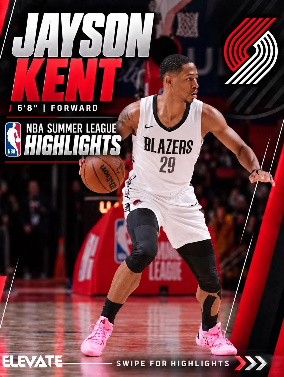 @j.kent_20 Summer in Vegas. 

Winning plays, guarding 1 through 5, and knocking down big shots.
11.0 PPG | 4.2 RPG | 1.2 SPG | 88.9 FT%
Capped it off with 20 &amp; 8 against Orlando, shooting 50% from 3PT. It&rsquo;s the exact same game that lead him
