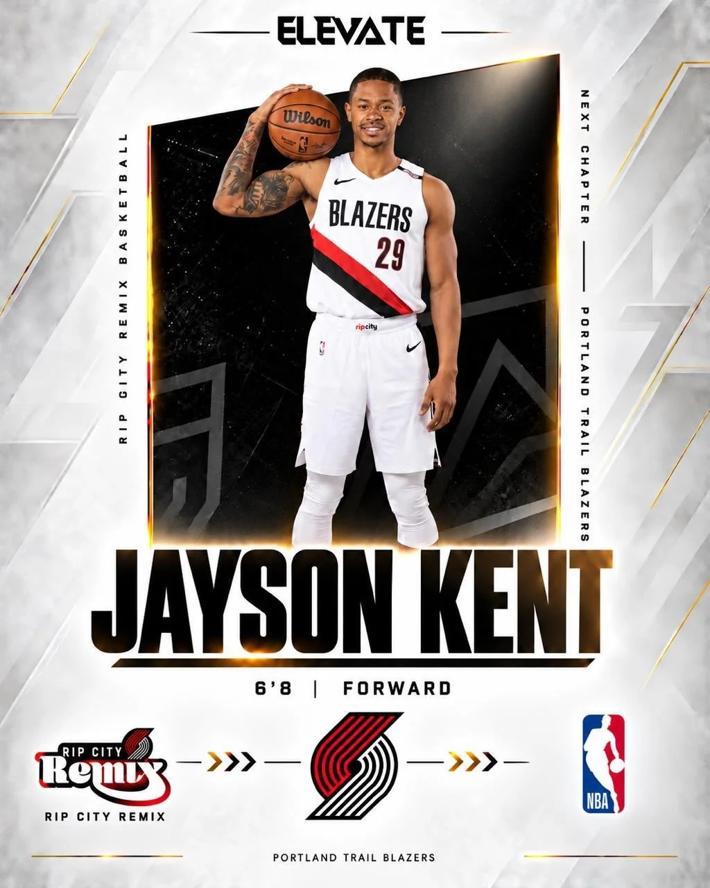 Year 2. Same city. Same work.
Jayson Kent, Portland Trail Blazers 📈