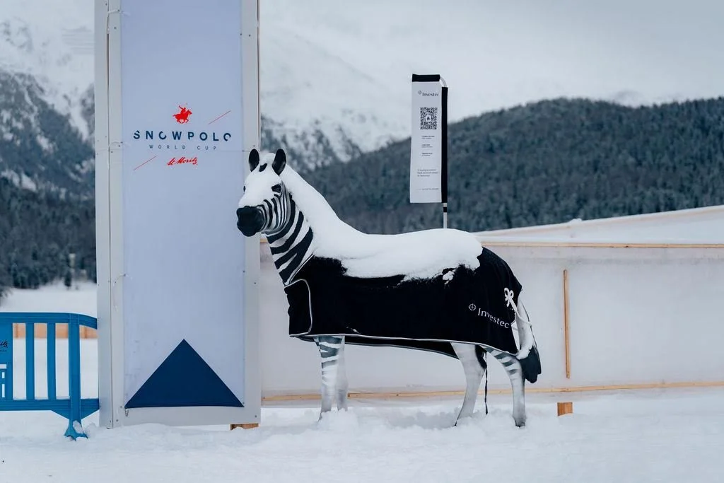 Investec makes its mark at the Snow Polo World Cup St. Moritz in Switzerland