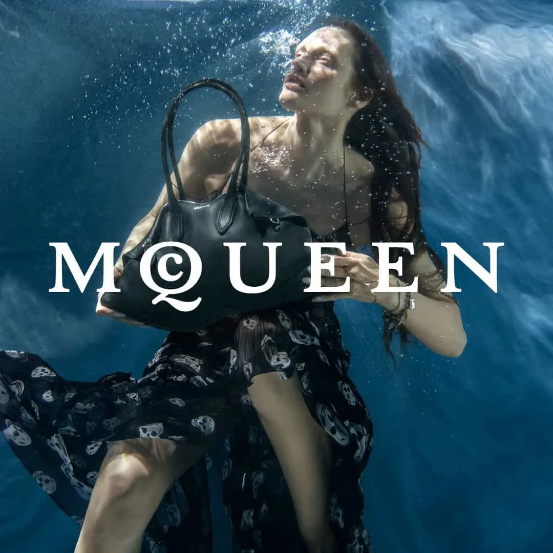 MCQUEEN DIVES INTO THE DEEP BLUE FOR ITS DEBUT MANTA BAG CAMPAIGN