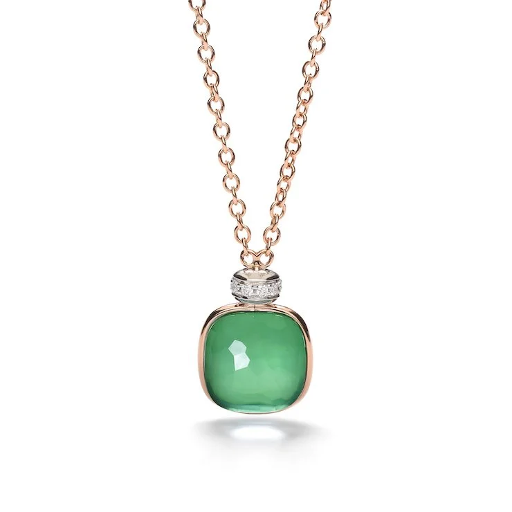 Nudo necklace with prasiolite, green agate and diamonds by Pomellato.jpg