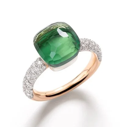 Nudo ring with prasiolite, green agate and diamonds by Pomellato.jpg