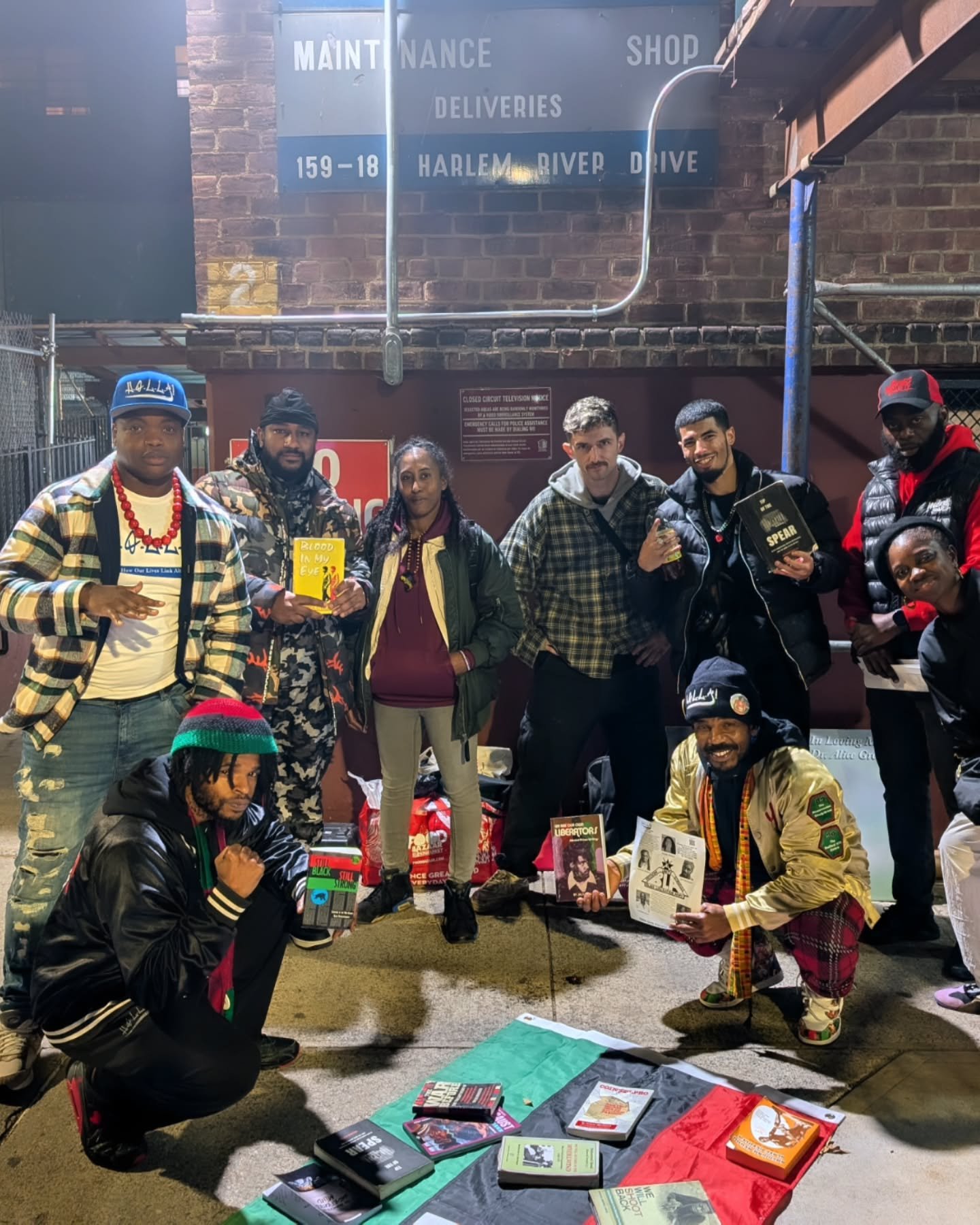 Thanks @how_our_lives_link_altogether for welcoming us into your home and showing us around the real New York. We appreciate everything you taught us about the black panthers and the black liberation army and allowing us to stand in the same spots th
