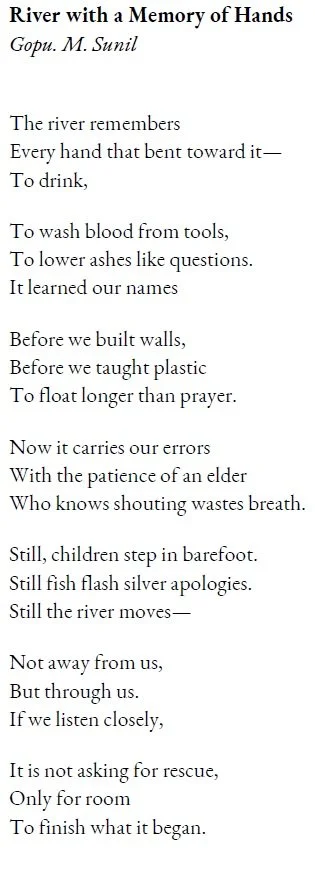 River with a Memory of Hands