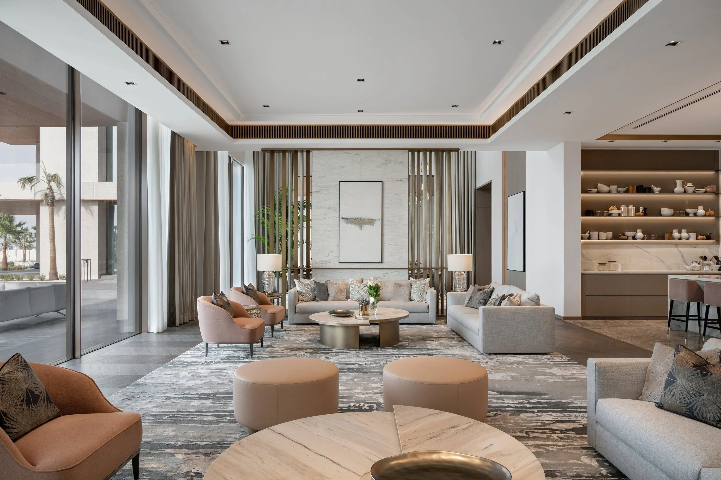  Contemporary sophisticated interior muted colours Saudi Arabia and UAE 