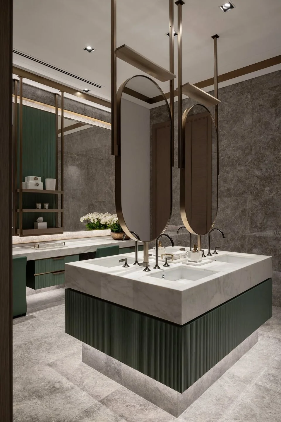  Contemporary sophisticated interior bathroom muted colours Saudi Arabia and UAE 