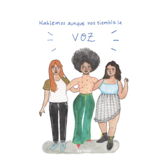 Protagonistas del ArteJangueo: Fem Force ilustran sus inquietudes y resistencias