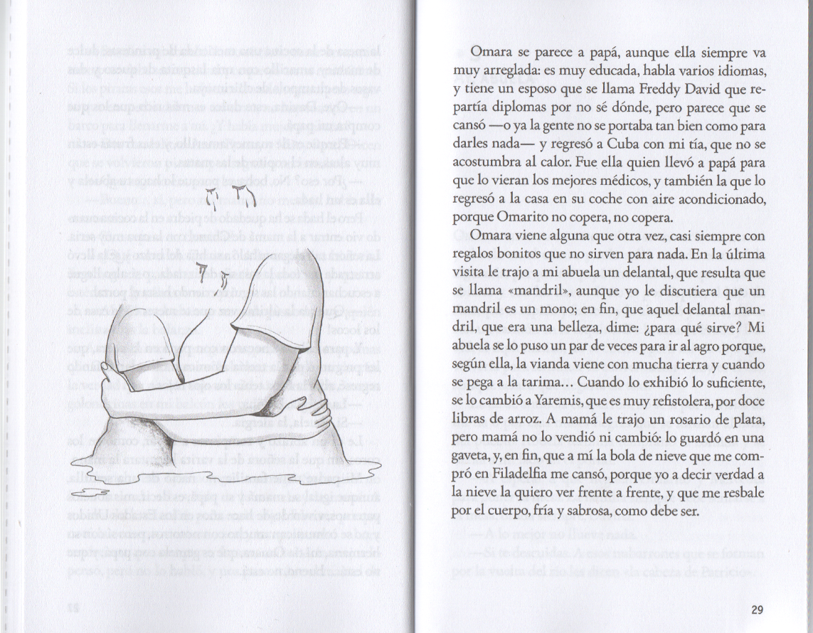2 of 15 line work illustrations for the book La Ventana de las Palabras