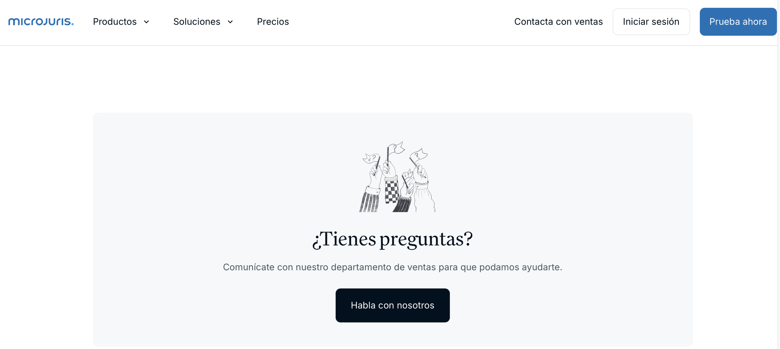 Spot illustration for website (Microjuris).