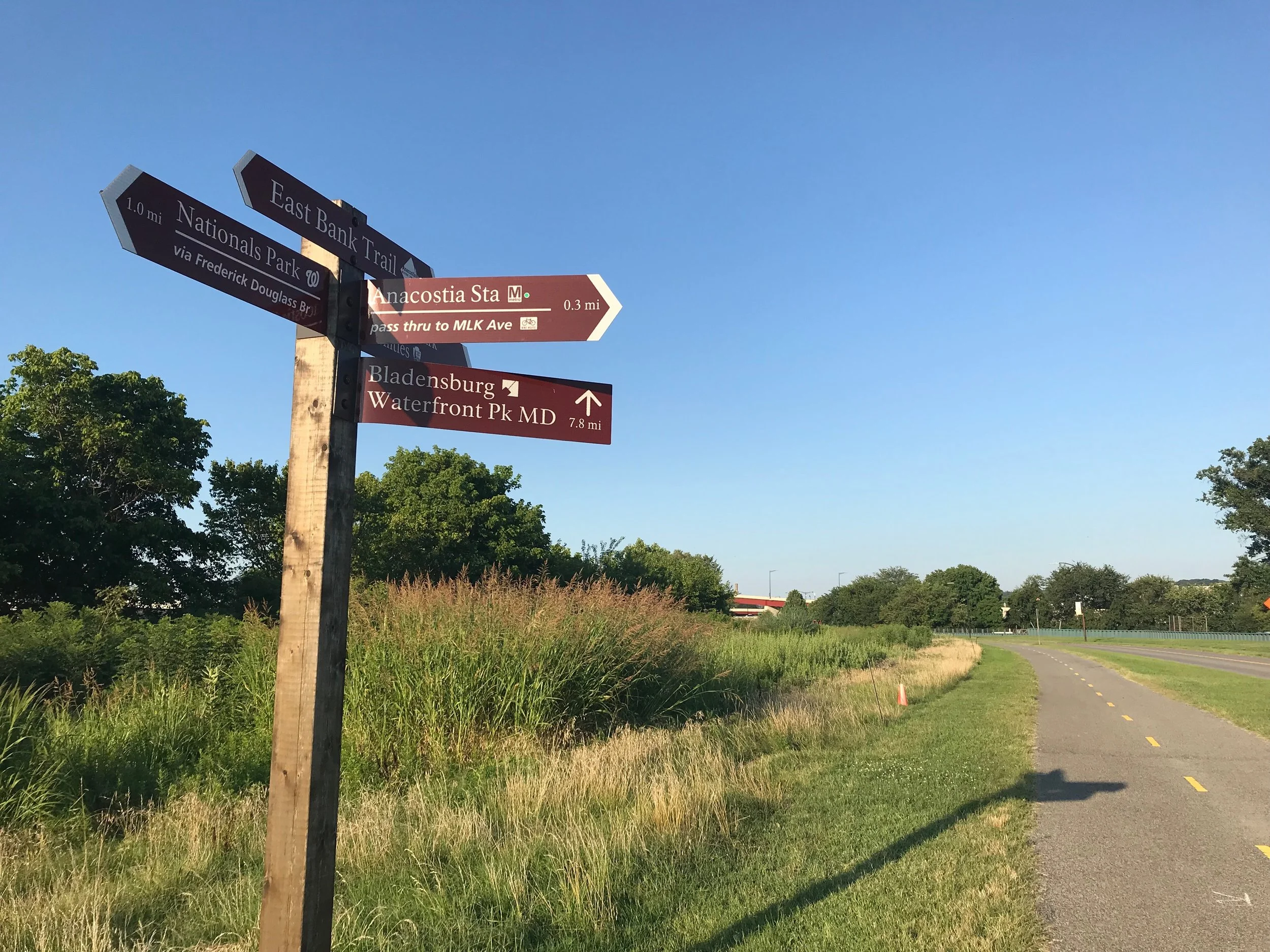 Running (or walking) on the Anacostia River Trail. (Credit: The Lab @ DC)