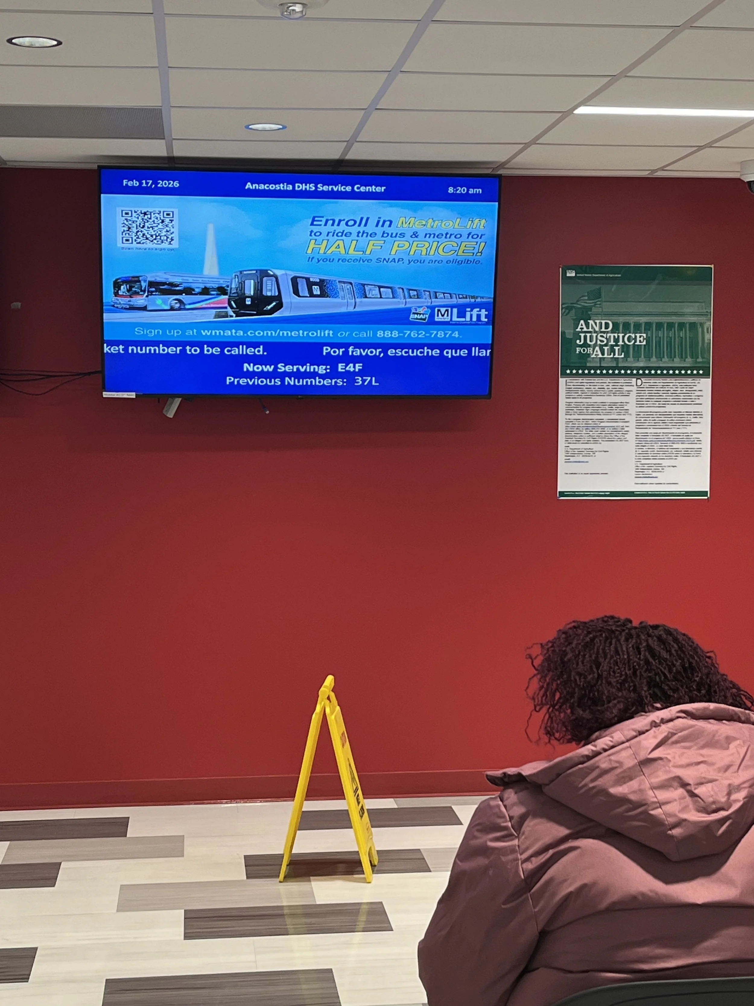 TV ad with text: Enroll in MetroLift to ride the bus and metro for half price!