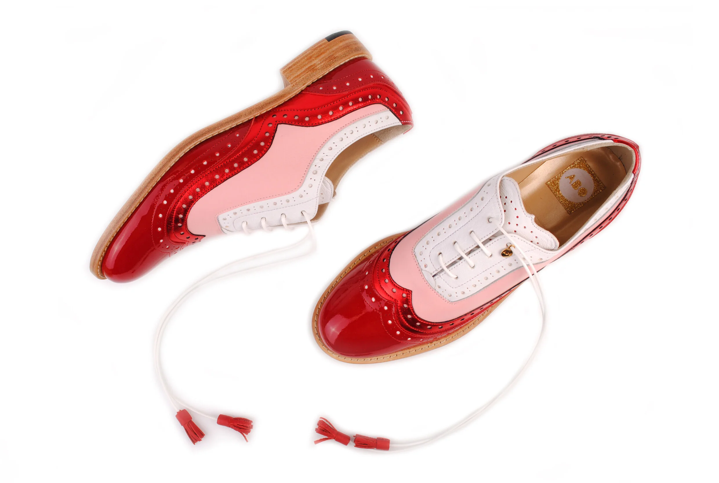 ABO Shoes Red Pink \u0026 White Dolly 