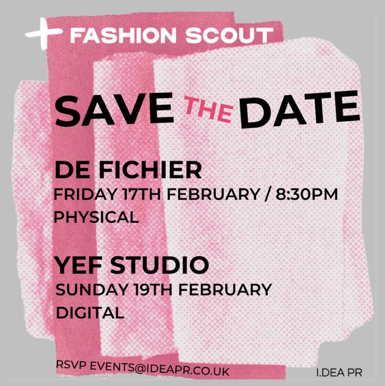 SAVE THE DATE - LFW EVENTS