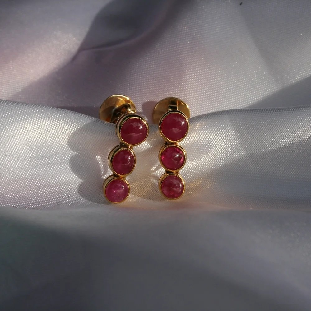 SEINT JEWELLERY - Vintage Style Ruby Dangle Earring - £600.jpeg