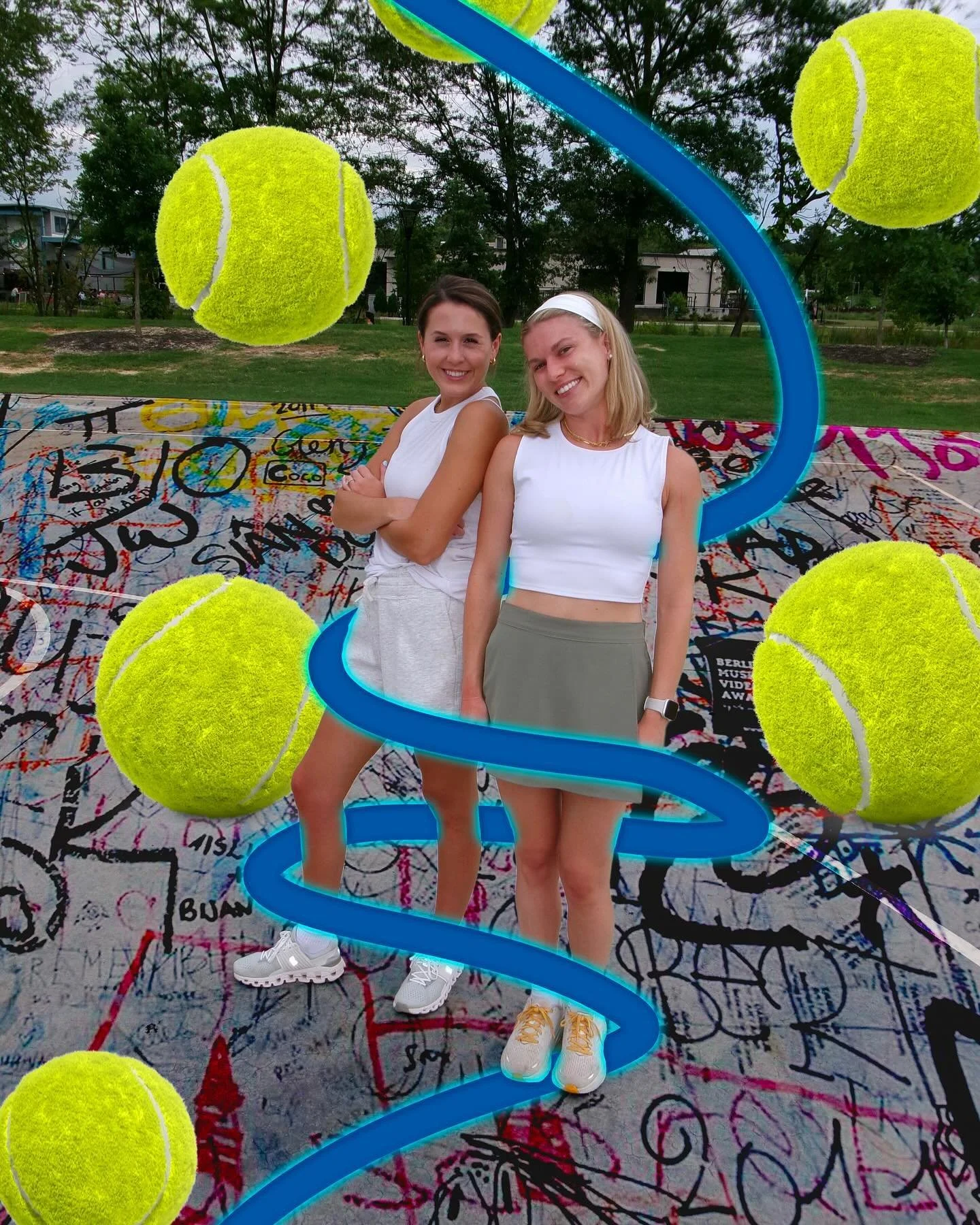 Get ready to catch these girlies on and off the court! (but really just off) #mkcreative