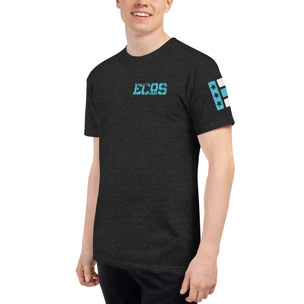 ECoS-Print---T---Standard-Issue-Front_ECoS-Print---Hat---Stacked_ECoS-Print_mockup_Left-Front_Mens_Tri-Black.png
