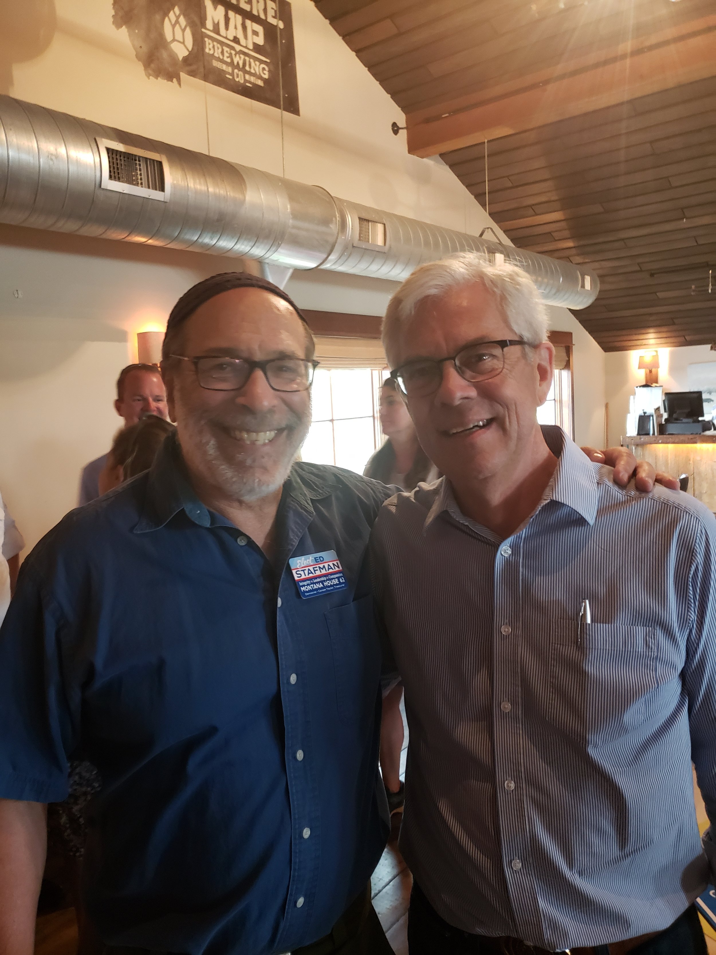 Ed with Montana's next Governor, Mike Coomey