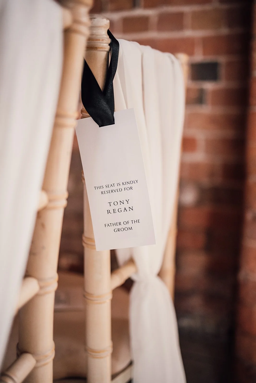 wedding ceremony reserved tags 