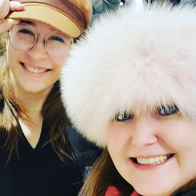 Ma Belle.

I am so blessed to have an &quot;older daughter&quot; that loves spending time with me....trying on goofy hats, eating enormous amounts of nachos, spotting hotties, and laughing at everything. Thank you to the universe for sending her to m