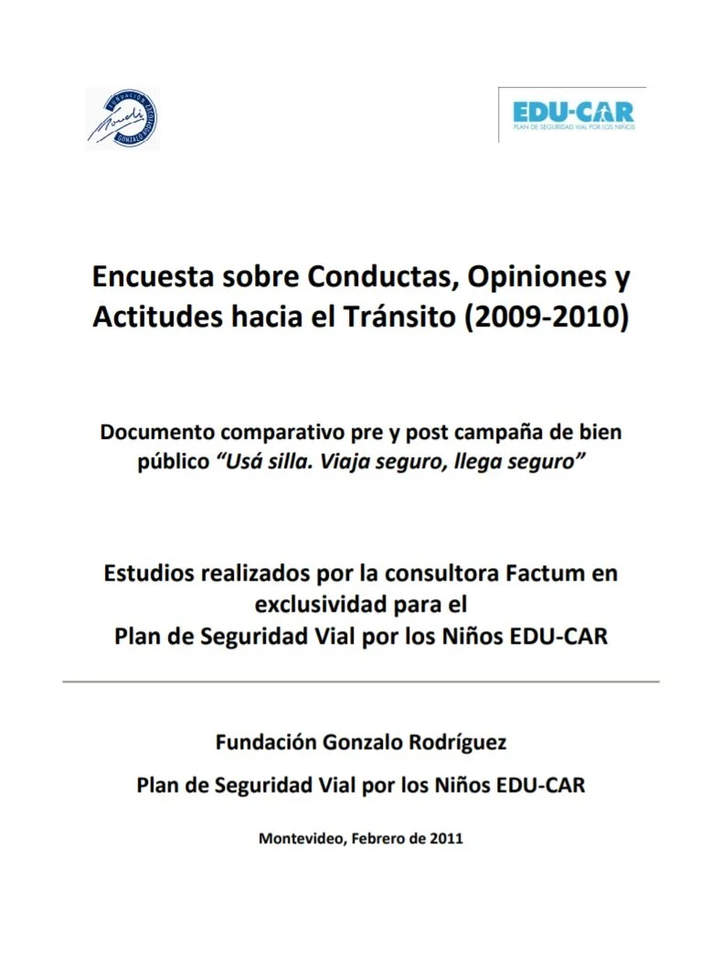 Encuesta sobre Conductas, Opiniones y Actitudes hacia el Tránsito