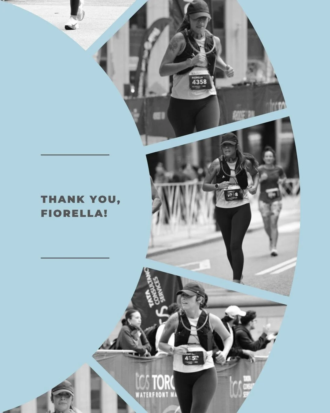 ππ½‍βοΈ Way to go, Fiorella! π
Last Sunday, Fiorella ran the @towaterfront42k in honour of her upcoming 40th birthday and also chose to use this event to raise support for Restorations and survivors of human trafficking.
Fiorella not only ran