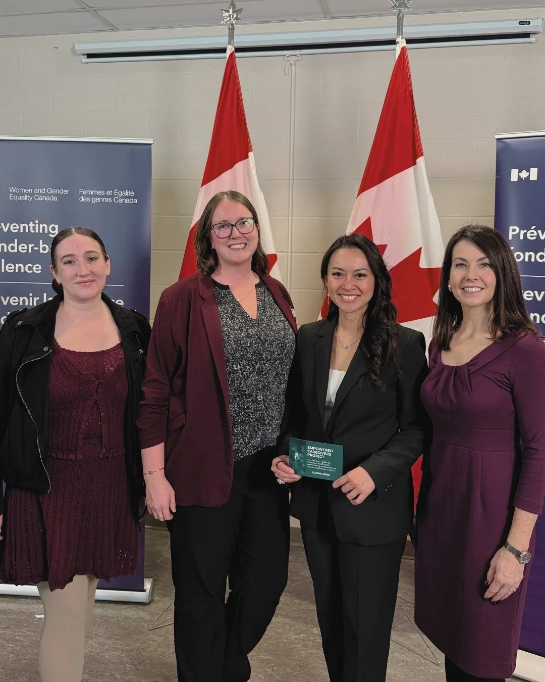 Last week, our Executive Director, Jen Lucking, and Peer Advocate, Michelle Furgiuele, were honoured to join an event hosted by the Honourable @rechie.valdez, Minister of @wage_fegc and Secretary of State (Small Business and Tourism), and @kristinate