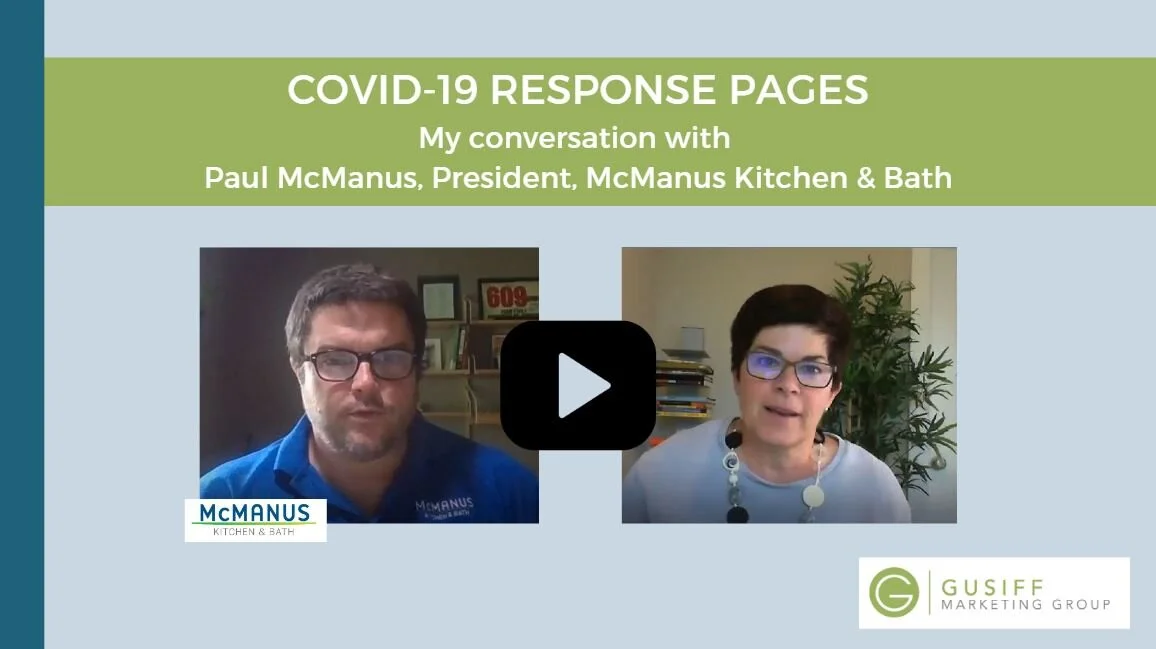 Conversation with Paul McManus on McManus Kitchen and Bath's Covid-19 Response Page