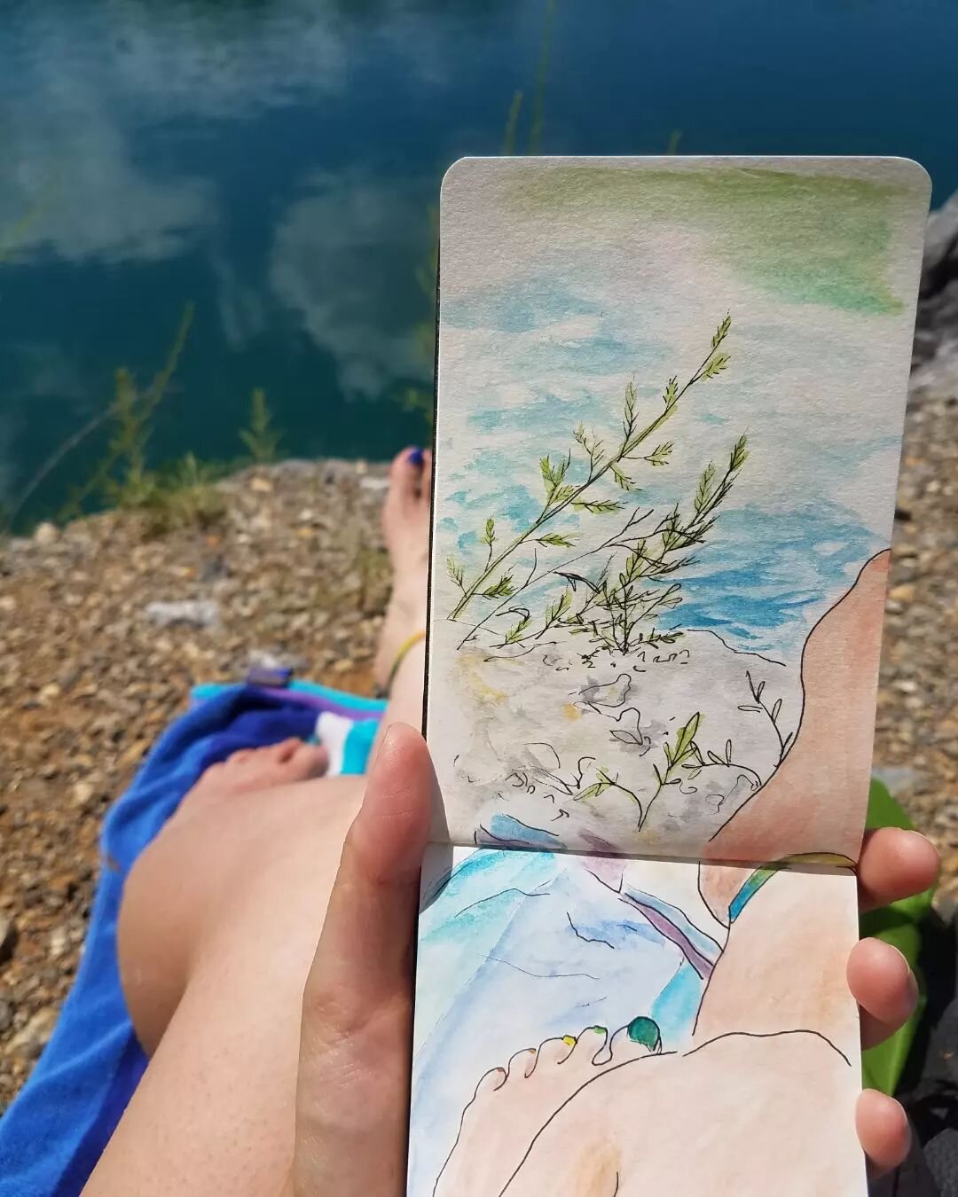 Here's hoping today is foreshadowing of how this summer will be filled. 

Swimming and walking and connecting and colors and paints and stories and flowers and rocks and movement and sunshine and water and lemonade and looking and listening and sayin