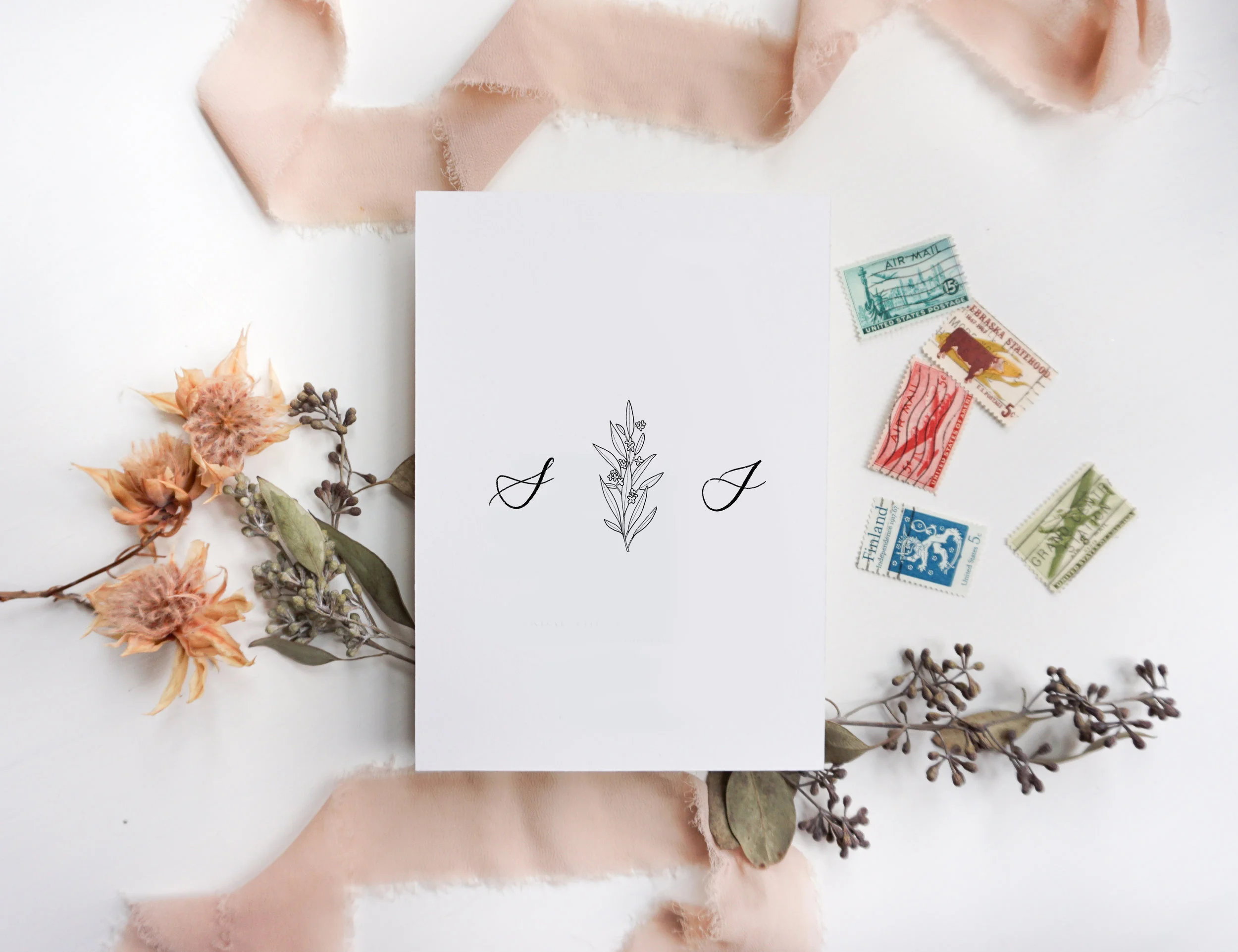 Half Floral Crest - Personalized