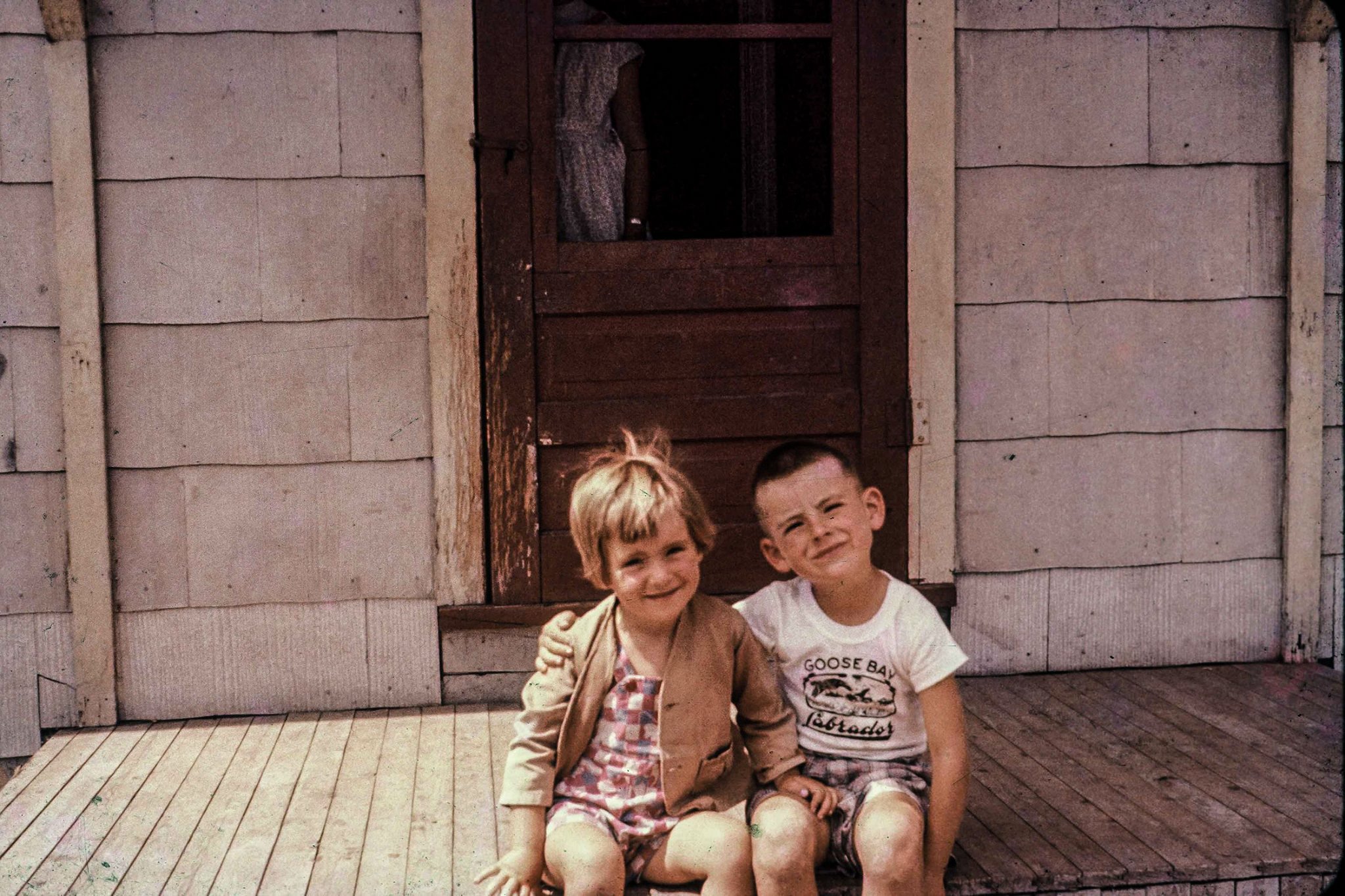 with brother John circa 1954 Charles Ellis