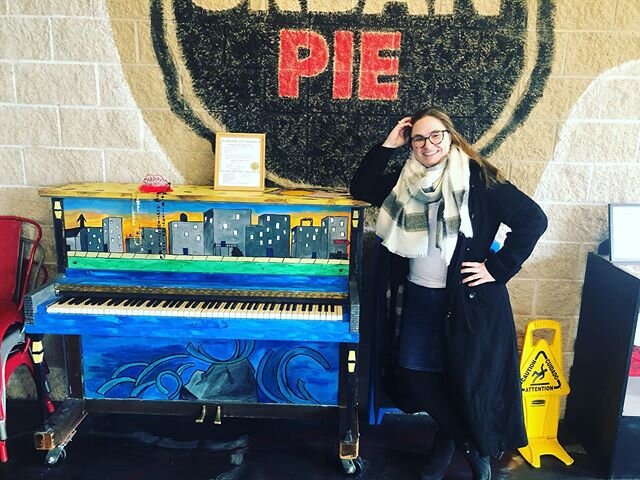 Love me some Iowa time even if just for a few days. Today I hunted down my childhood piano which was donated to be used as a street piano downtown Cedar Falls. So happy that it is being put to good use ❤️❤️❤️