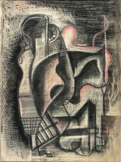 Dress Forms; charcoal; c.1938