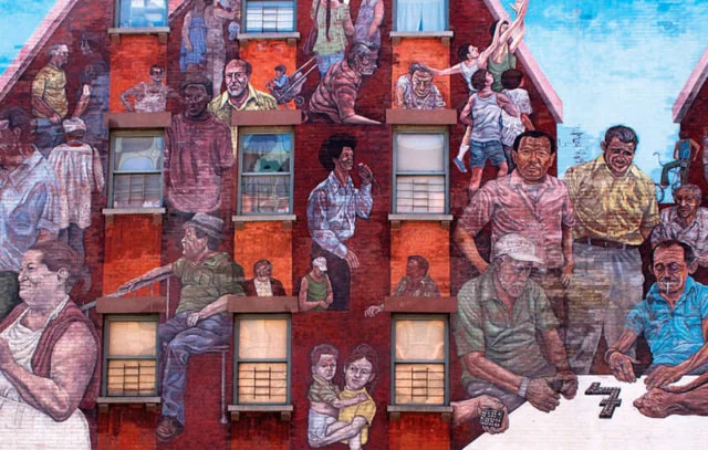 "The Spirit of East Harlem," a mural by Hank Prussing.