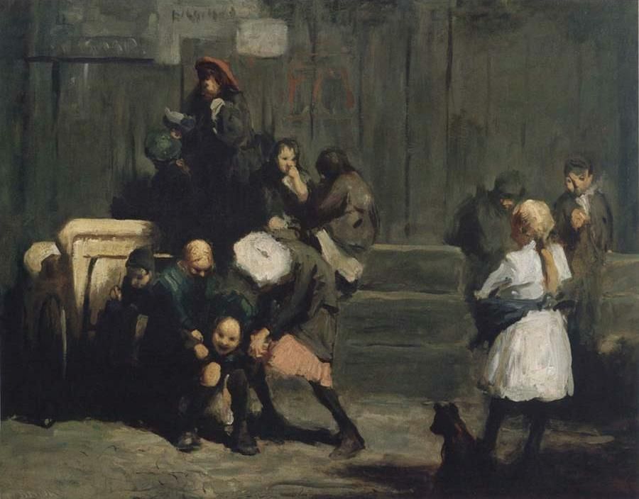 8.4 George Wesley Bellows (1882-1925), Kids, 1906, oil on canvas, 32.37 x 42.37 inches; 82.23 x 107.63 cm. Virginia Museum of Fine Arts, Richmond. The James W. and Frances Gibson McGlothlin Collection.
