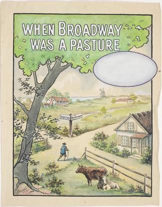 Watercolor sheet music, ca. 1920. Museum of the City of New York.