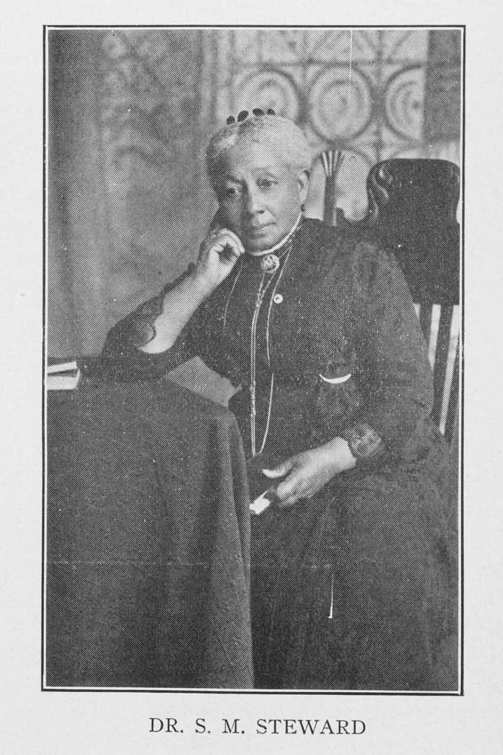 Susan Smith McKinney Steward, 1921, from T.G. Steward, Fifty Years in the Gospel Ministry; Schomburg Center for Research in Black Culture, Jean Blackwell Hutsom Research and Reference Division, the New York Public Library.