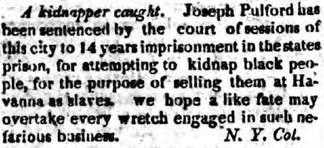 The Colored American's coverage of the Pulford trial, 1819