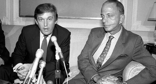 Donald Trump and Roy Cohn in October, 1984. Photograph by Bettman / Getty