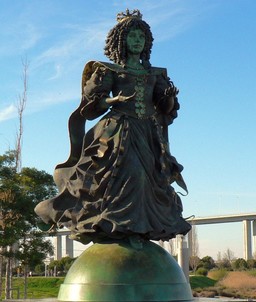 Statue of Catherine of Braganza in Lisbon.