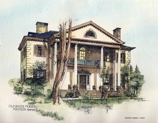 Drawing of the Morris-Jumel Mansion, 1893.