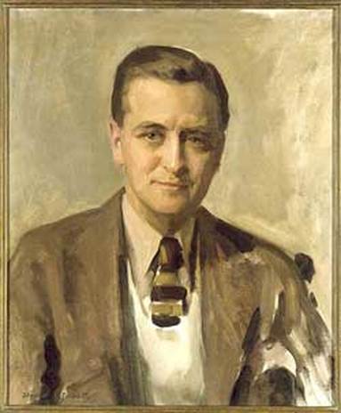 "F. Scott Fitzgerald," by David Silvette, 1935, National Portrait Gallery, Smithsonian Institution