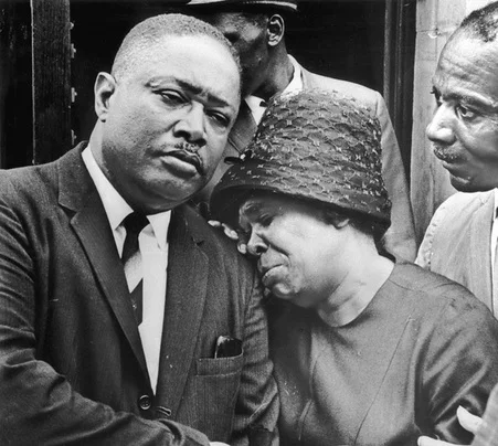 James Powell’s aunt breaks down in tears outside Union Baptist Church in Harlem. Photo by Marion S. Trikosko. Library of Congress, Prints and Photographs Division, U.S. News & World Report Magazine Collection (LC-U9-12259 frame 4).