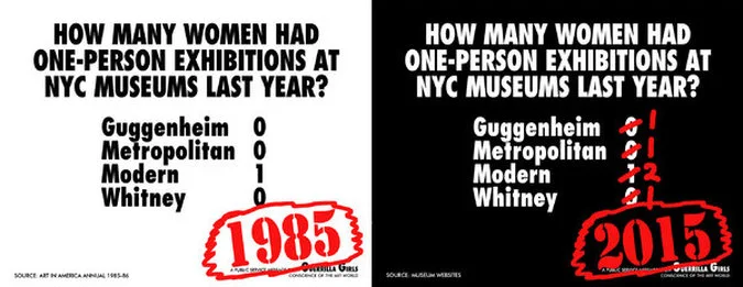 Guerrilla Girls poster, 2015