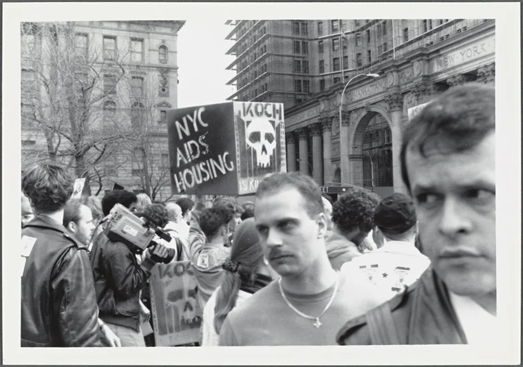 ACT UP’s Housing Committee focused attention on the lack of affordable housing for People with AIDS Credit: Manuscripts and Archives Division, The New York Public Library Digital Collections.