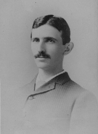 Tesla in 1885. From Smithsonian Institution, Neg. 83-13979.
