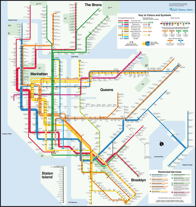 A Schematic or a Geographic Subway Map? The Iconoclast Redux — The Gotham  Center for New York City History